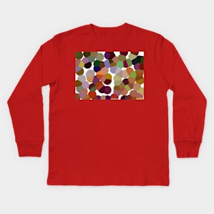 Large Orange Pollen Kids Long Sleeve T-Shirt